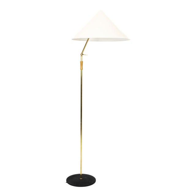 Mid-Century Modern Floor Lamp by Rupert Nikoll, 1950s For Sale