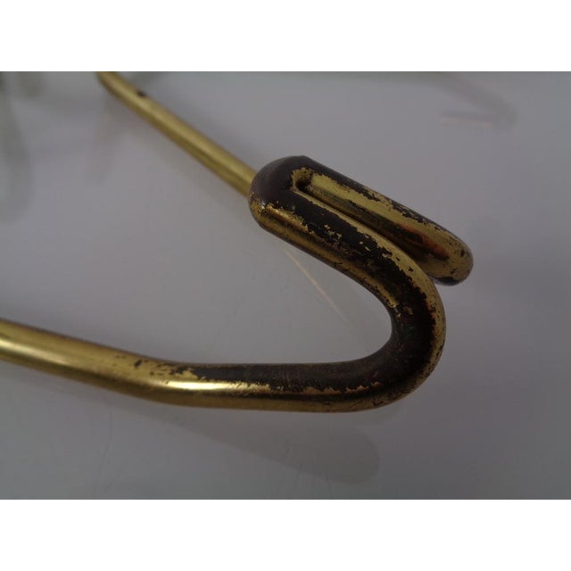 Mid-Century Brass Coat Hooks, 1950s, Set of 2 For Sale - Image 14 of 15