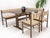 Wood Danish Mid Century Modern L Shape Bench Chairs Dining Table Kitchen Dinette Set For Sale - Image 7 of 15