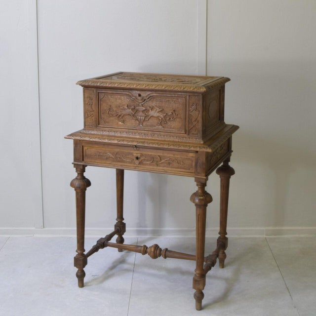 Silver Cutlery Set with Carved Wooden Box, 1890s, Set of 153 For Sale - Image 6 of 13