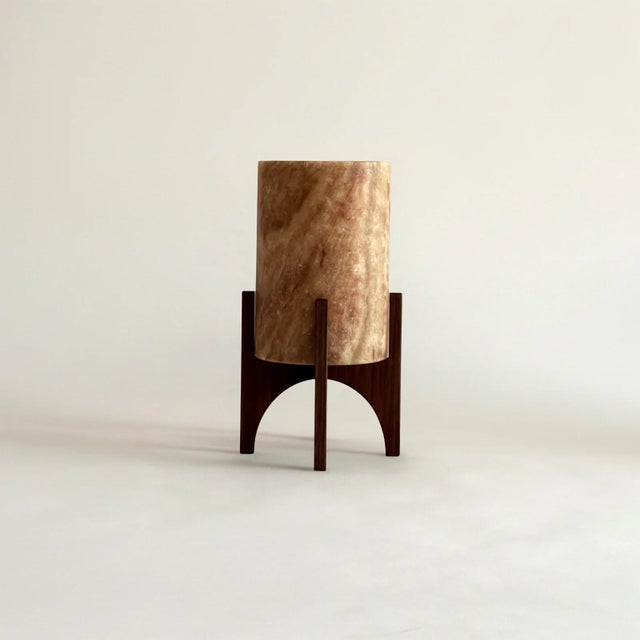 Comet No. 0212 Hand-Carved Alabaster Table Lamp by Material Lights For Sale - Image 6 of 6
