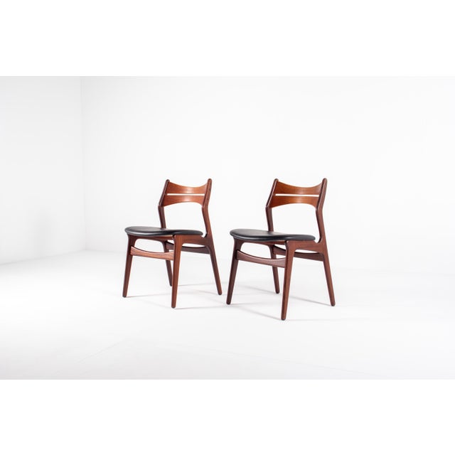 Wood Model 310 Chairs by Erik Buch, 1950s, Set of 2 For Sale - Image 7 of 15