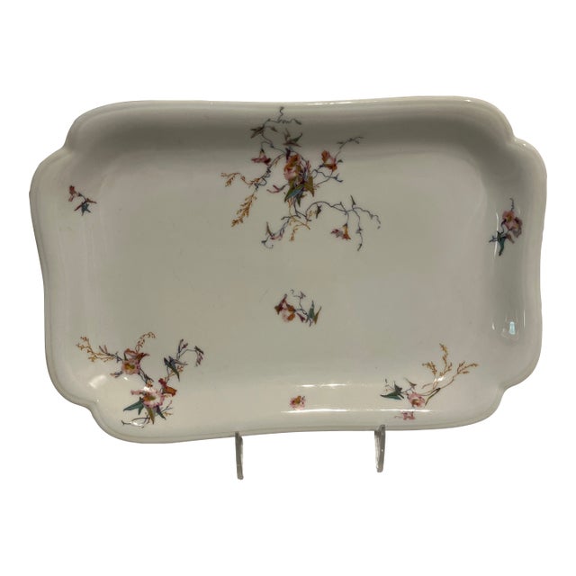 1900s Serving Platter with Haviland pattern H1252 For Sale
