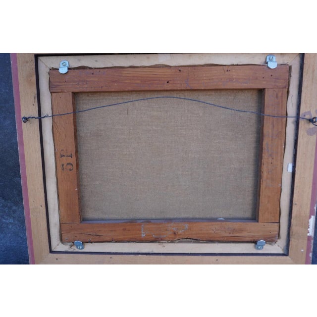 Mid 20th Century Abstract Coastal Painting From Private Collection, Oil on Canvas, Framed For Sale - Image 4 of 6