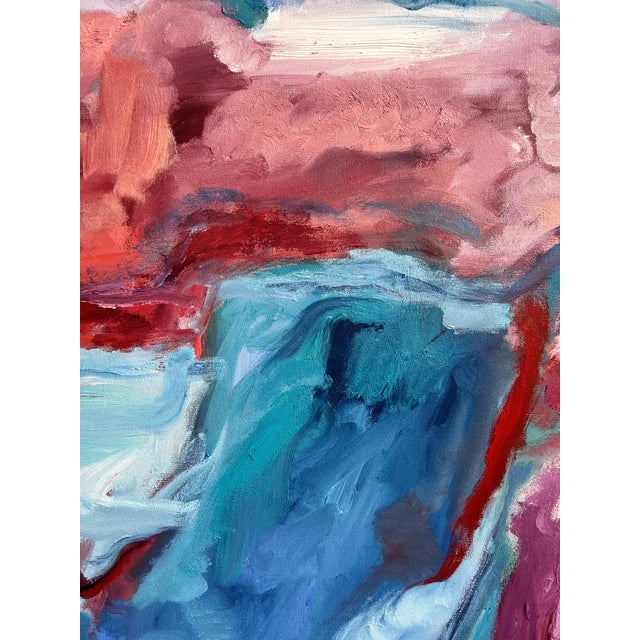 "Palisades" Abstract Expressionist Contemporary Oil Painting by Monica Shulman For Sale In New York - Image 6 of 7