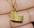 Gold Italian 750 18k Solid Gold Roman Colosseum Charm Pendant For Sale - Image 8 of 8