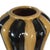 Art Deco Hollywood Regency Black & Tan Fluted Ceramic Vase Pair For Sale In Los Angeles - Image 6 of 16