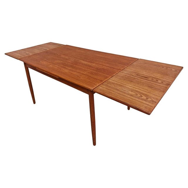 Mid-Century Modern Danish Teak Extendable Dining Table, 1960s For Sale - Image 14 of 14
