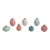 Japanese Wabi Sabi Mini Art Vase Pastels Set of 7 For Sale