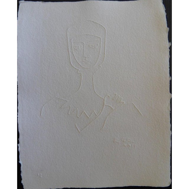Jean Cocteau, Le chevalier, Etching For Sale - Image 4 of 4