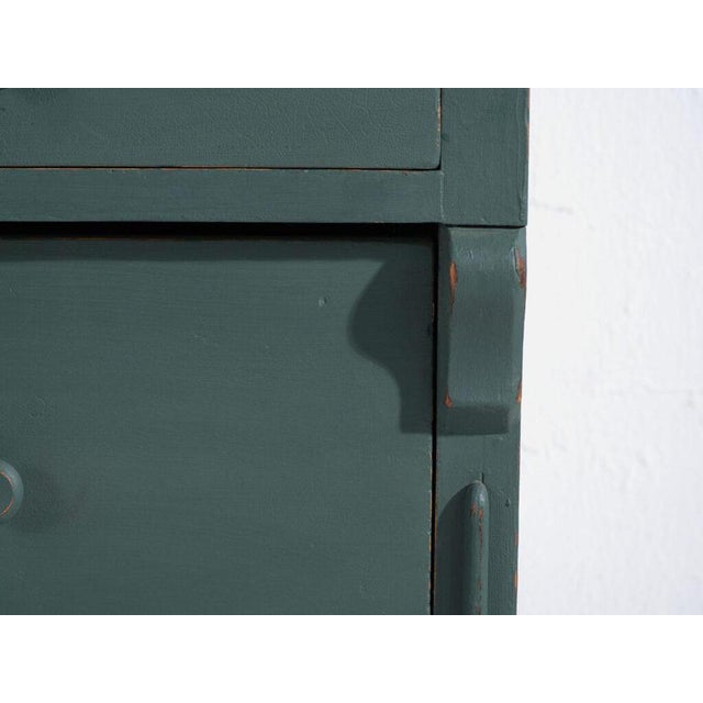 Green Antique Green Chest of Drawers by Amaru For Sale - Image 8 of 11