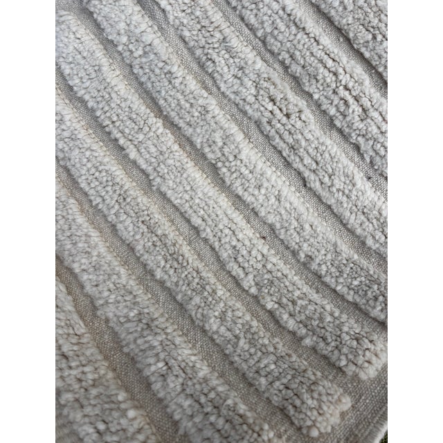 Bauhaus Moroccan Beni Ouarain Wool Runner Rug, 1990 For Sale - Image 3 of 9