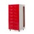 Mid-Century Modern Raymond Loewy for Doubinsky Frères Df 2000 Mid Century Red Fiberglass Valet Cabinet For Sale - Image 3 of 12