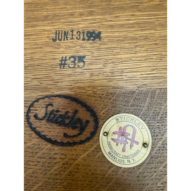 Mission Stickley Mission Collection Round End Table For Sale - Image 3 of 12