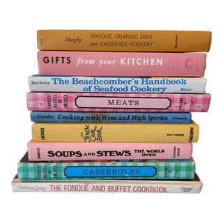 Vintage Cookboos in Pastels Pink Blue Yellow For Sale