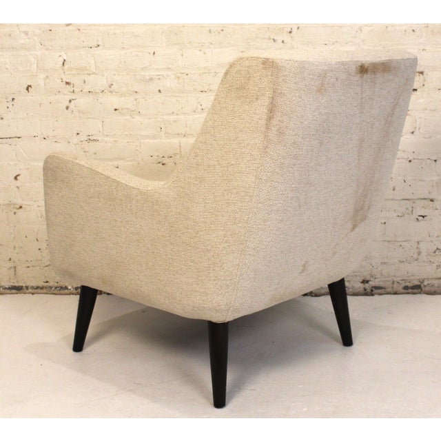 Early 21st Century Cream Bucket Lounge Chair For Sale - Image 5 of 15