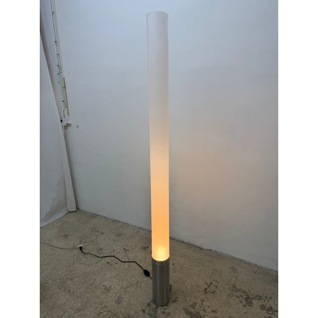 Modern Pablo Pardo Elise Tubular Acrylic and Aluminum Floor Lamp for Pablo For Sale - Image 3 of 17