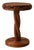 Romy Side Table in Stained Rattan, Resin and Leather by Popus Editions For Sale