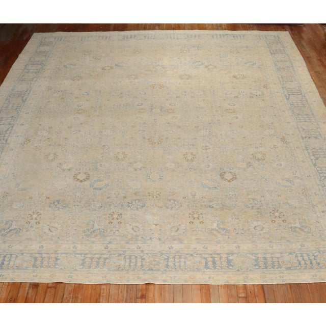 Antique Persian Tabriz Large Room Size Rug For Sale - Image 17 of 18
