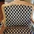 1960’s Polychromed Beechwood Louis XV Checker Upholstered Fauteuil For Sale - Image 9 of 17