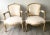 Ecru French Louis XV-Style Petite Armchairs- a Pair For Sale - Image 8 of 8