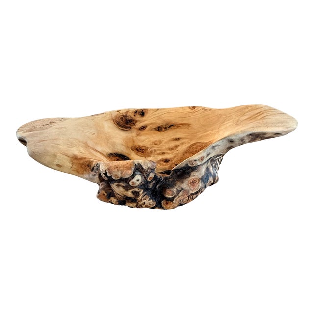 Stunning Natural Aspen Wood Bowl For Sale