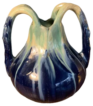 Art Nouveau Vase Faïencerie Airain Thulin, 1920s