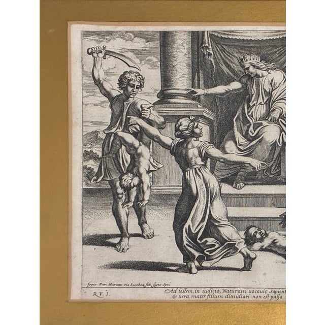 Sculpture Materials Set of Four Framed Engravings of Classical Biblical Scenes For Sale - Image 7 of 18