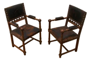 Set of Henri II Style Armchairs