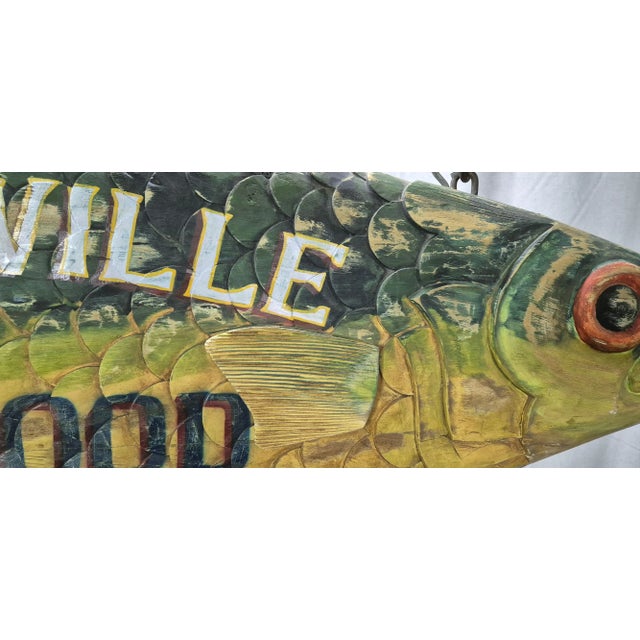 Six Foot "Osterville Seafood" Trade Sign For Sale - Image 9 of 12