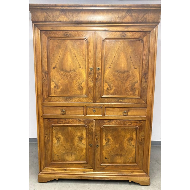 Late 19th Century Antique French LinenPress Armoire For Sale - Image 13 of 13