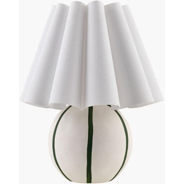 Traditional Kinki Accent Table Lamp Green For Sale - Image 3 of 3