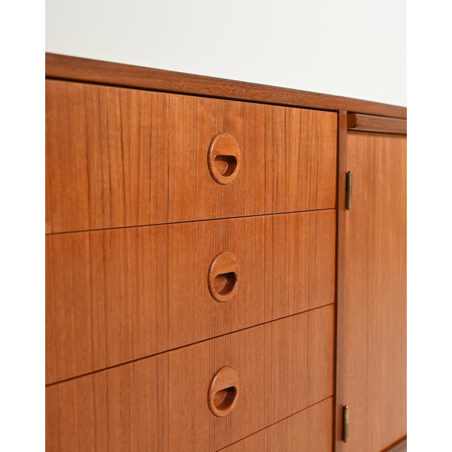 Scandinavian Teak Sideboard with Pull-Out Top, 1960s For Sale - Image 6 of 12
