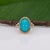 Sierra | 4.54ct Turquoise Ring With Earth-Mined Diamond Accents in Solid 14k, Size 6.75 For Sale In Columbus - Image 6 of 10