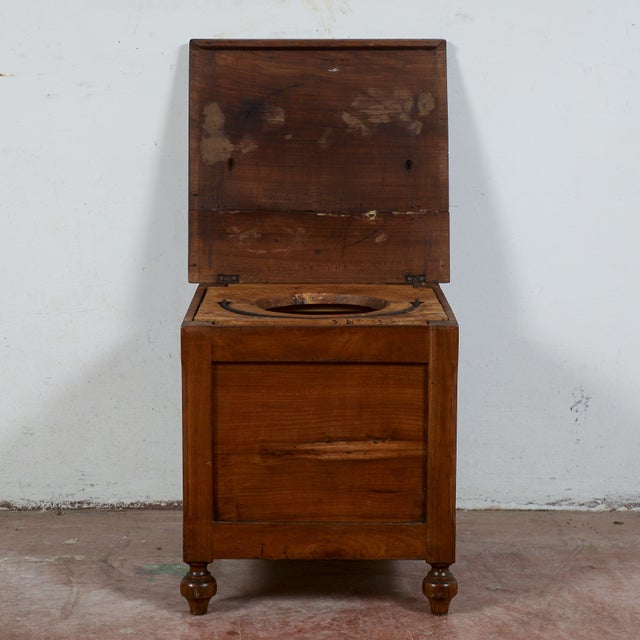 Antique Bathroom Stool or Side Table For Sale - Image 4 of 9
