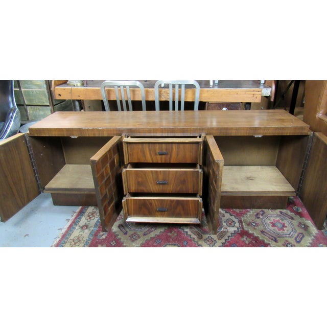 Wood Mid 20th Century Mid-Century Credenza For Sale - Image 7 of 9