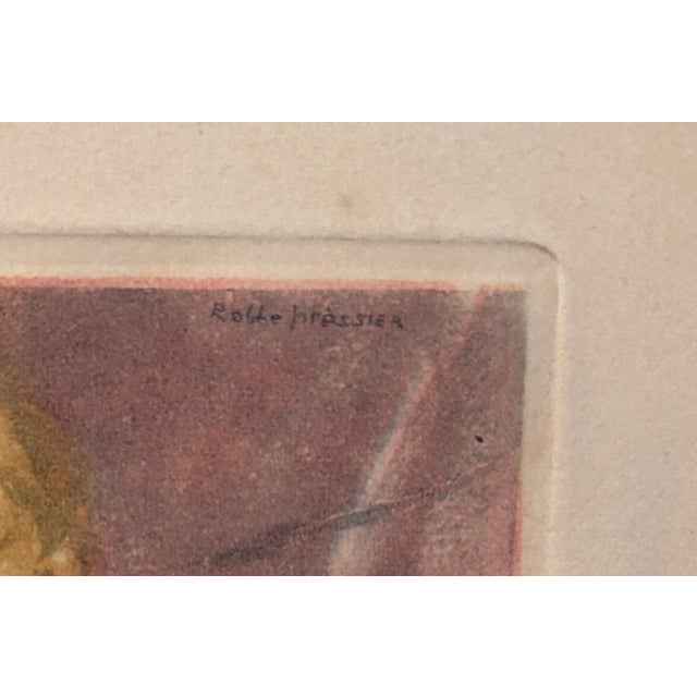 Eugène Lelièvre Pencil-Signed French Color Print Parisian Cabaret Dancers 1945 For Sale - Image 4 of 6