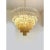 Huge Clear And Amber “Triedro” Murano Glass Chandelier Huge Contemporary Transparent And Amber “Triedro” Murano glass...