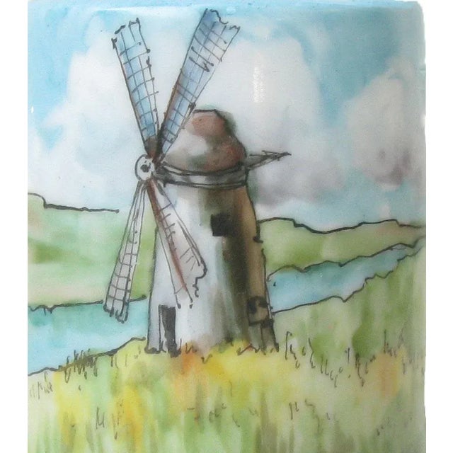 Early 20th Century 1906 Artist Signed Porcelain Match Box Holder / Ashtray For Sale - Image 5 of 7