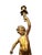 1950s Unknown, Gold Leaf Candlestick Angels, 1950s, Epoxy Resin, Set of 2 For Sale - Image 5 of 7