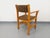 Wood Vintage Armchair in Pine and Upholstery, 1980s For Sale - Image 7 of 15