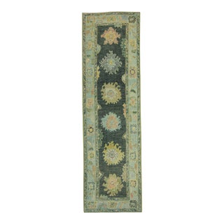 Turkish Oushak Rug 2'11" x 10' #19199 For Sale