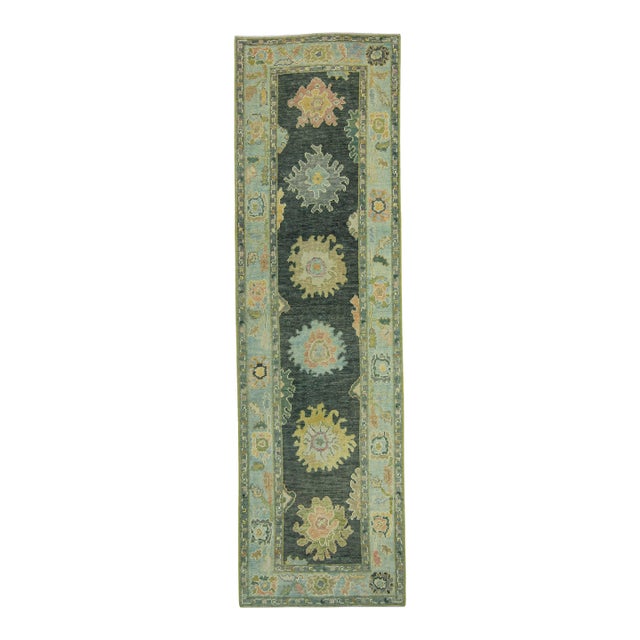 Turkish Oushak Rug 2'11" x 10' #19199 For Sale