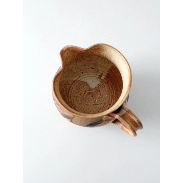 Vintage Studio Pottery Pitcher For Sale - Image 9 of 11