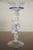 Mid 20th Century Vintage Venetian Murano-Style Dolphin Stem Glass Compote With Cobalt Rim For Sale - Image 5 of 9