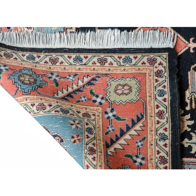 Vintage Persian Heriz Rug For Sale - Image 10 of 12