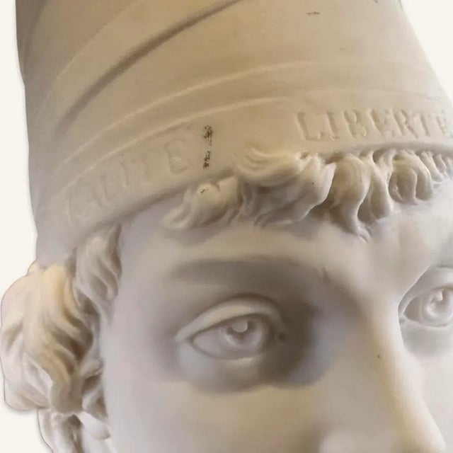 Ceramic Late 19th Century Sèvres Bisque Bust of French Revolutionary Martyr Joseph Barra For Sale - Image 7 of 11