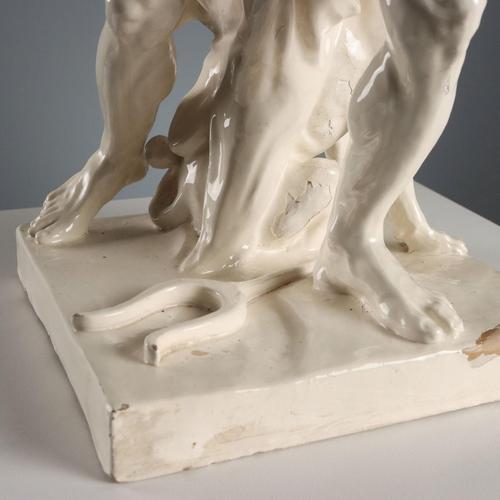 Glazed Terracotta The Rape of Proserpina Sculpture For Sale - Image 6 of 15
