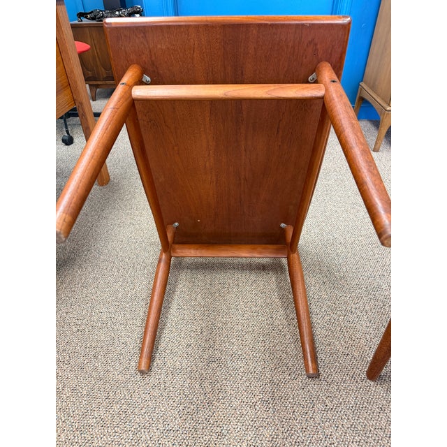 Pair of 1960’s Mid Century Modern Danish Teak Side Tables Attributed to Grete Jalk - Denmark For Sale - Image 9 of 11