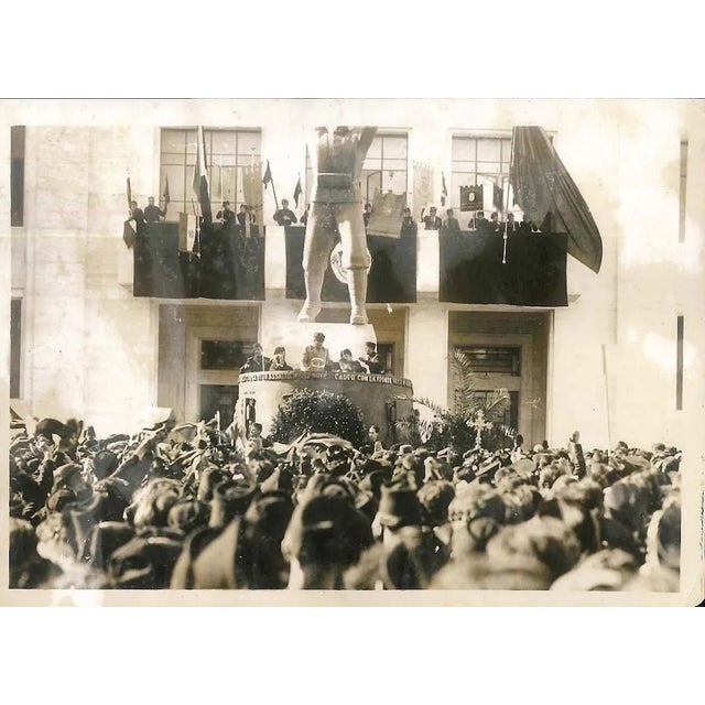 Filippo Corridoni Celebrations - Original Vintage Photo - 1930s 1930s For Sale